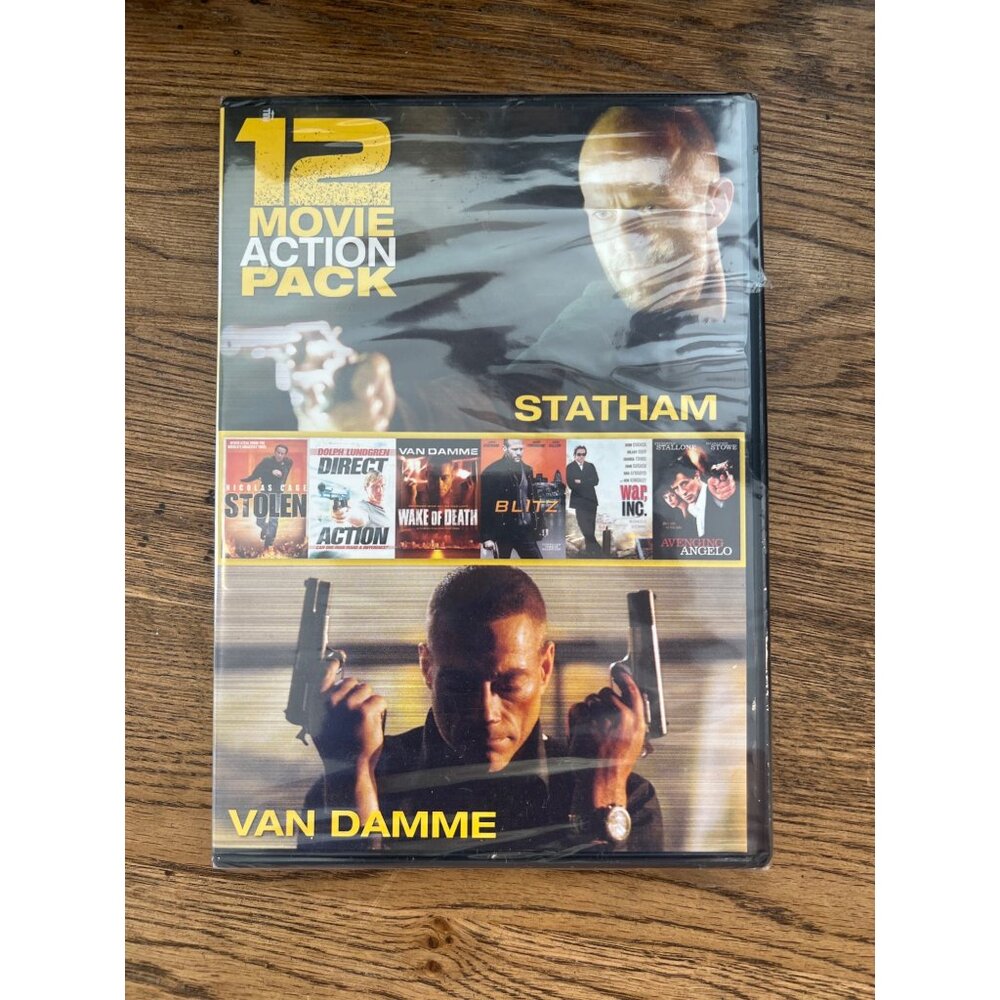 12 Movie Action Pack DVD Set Ft. Nicolas Cage Morgan Freeman John Cusack & More